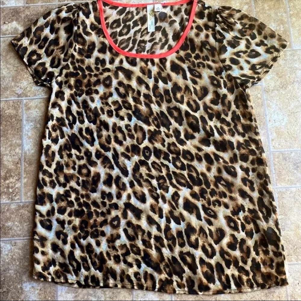 Leopard Sheer Blouse